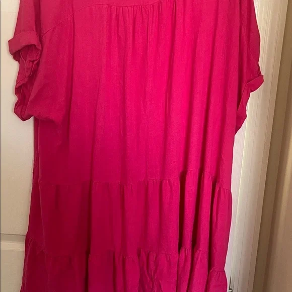 Chic Pink Midi Dress shop the mint size xl - Picture 3 of 4